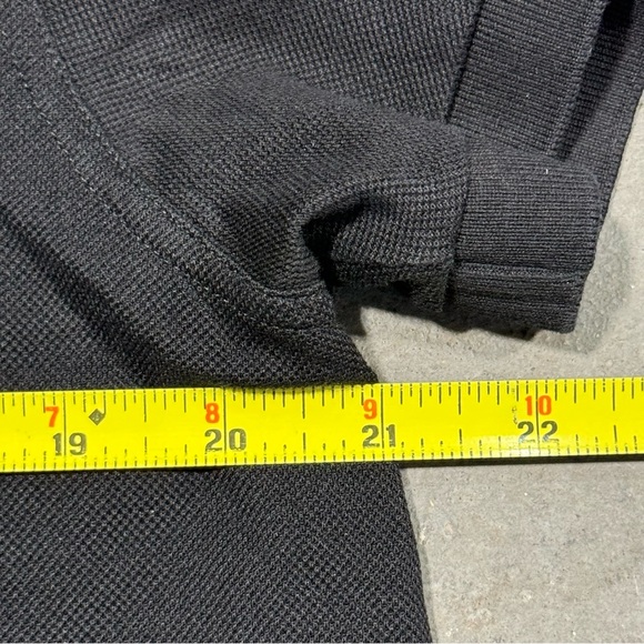 Saint Laurent Polo Shirt Mens Medium Slim Fit Black Italy Designer YSL Paris - Picture 4 of 8